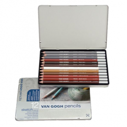 Talens Van Gogh sketch pencils-ξυλομπογιές 12χρωμάτων